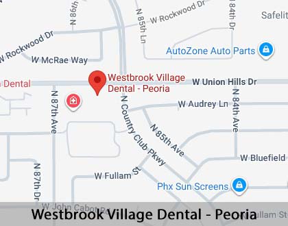 Map image for Options for Replacing Missing Teeth in Peoria, AZ